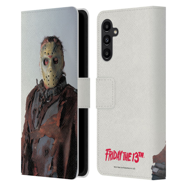 Friday the 13th: Jason X Comic Art And Logos Jason Leather Book Wallet Case Cover For Samsung Galaxy A13 5G (2021)