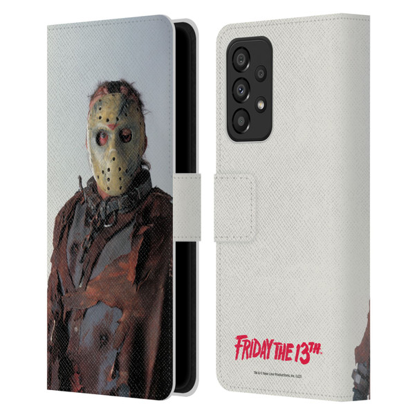 Friday the 13th: Jason X Comic Art And Logos Jason Leather Book Wallet Case Cover For Samsung Galaxy A33 5G (2022)