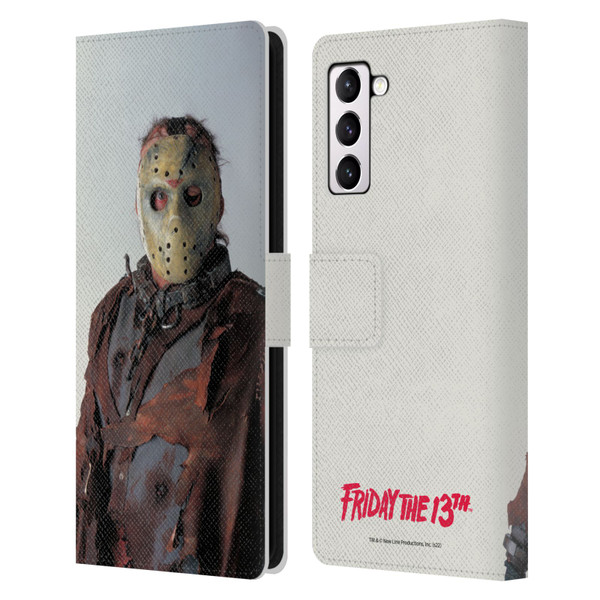 Friday the 13th: Jason X Comic Art And Logos Jason Leather Book Wallet Case Cover For Samsung Galaxy S21+ 5G