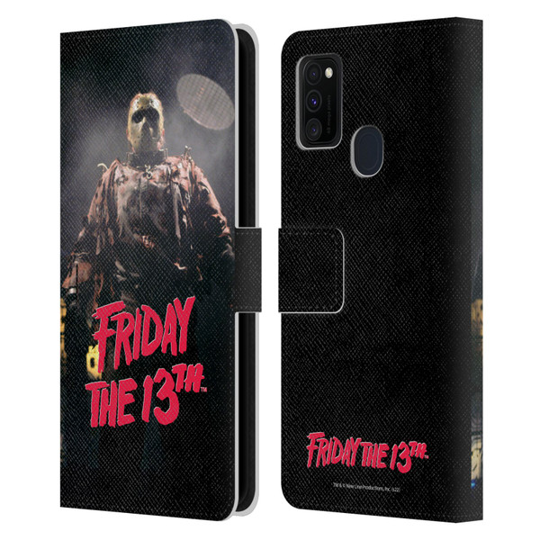 Friday the 13th: Jason X Comic Art And Logos Jason Voorhees Leather Book Wallet Case Cover For Samsung Galaxy M30s (2019)/M21 (2020)