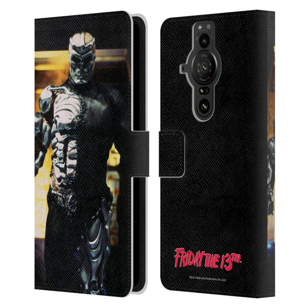 Friday the 13th: Jason X Comic Art And Logos Jason Cyborg Leather Book Wallet Case Cover For Sony Xperia Pro-I