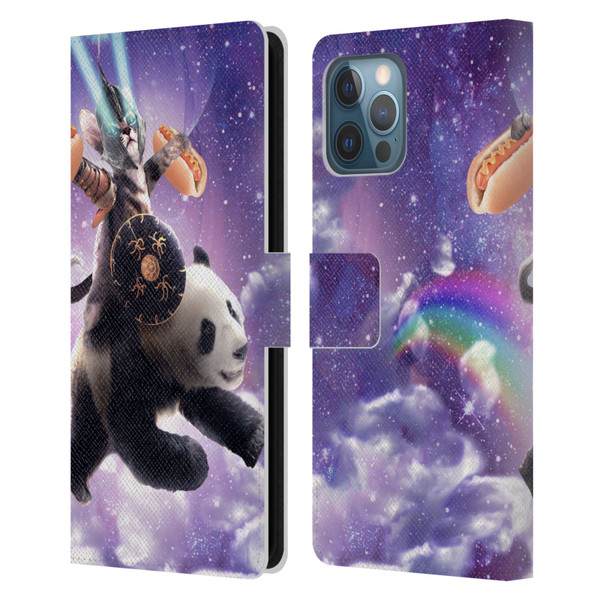 Random Galaxy Mixed Designs Warrior Cat Riding Panda Leather Book Wallet Case Cover For Apple iPhone 12 Pro Max