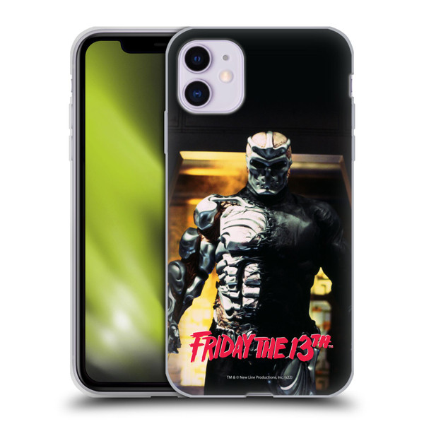 Friday the 13th: Jason X Comic Art And Logos Black And Red Soft Gel Case for Apple iPhone 11