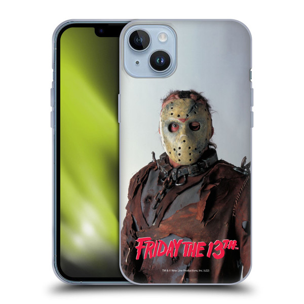 Friday the 13th: Jason X Comic Art And Logos 80th Anniversary Newspaper Soft Gel Case for Apple iPhone 14 Plus