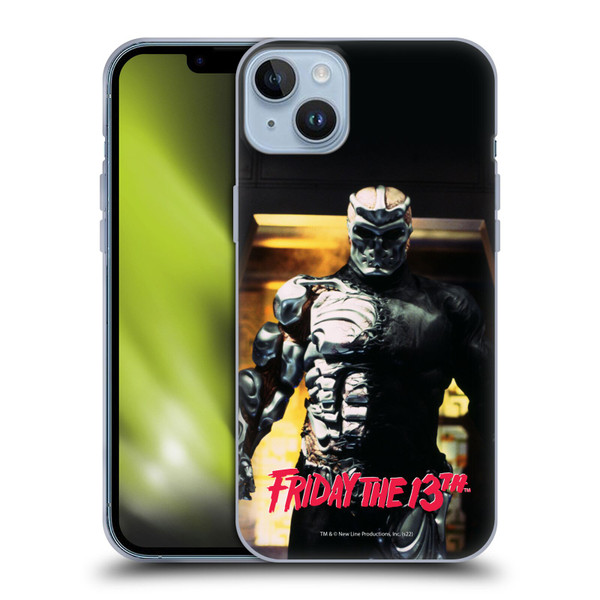 Friday the 13th: Jason X Comic Art And Logos Black And Red Soft Gel Case for Apple iPhone 14 Plus