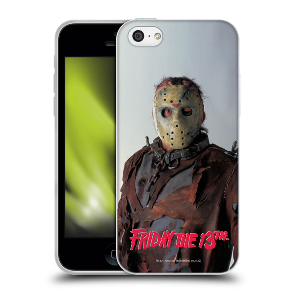 Friday the 13th: Jason X Comic Art And Logos 80th Anniversary Newspaper Soft Gel Case for Apple iPhone 5c