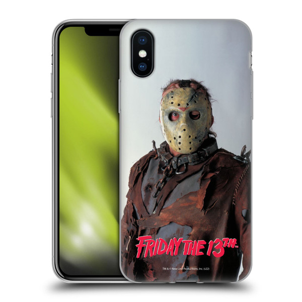 Friday the 13th: Jason X Comic Art And Logos 80th Anniversary Newspaper Soft Gel Case for Apple iPhone X / iPhone XS