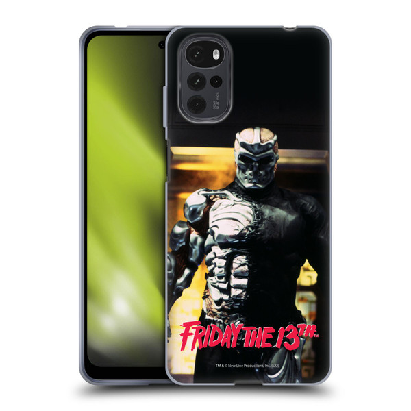 Friday the 13th: Jason X Comic Art And Logos Black And Red Soft Gel Case for Motorola Moto G22