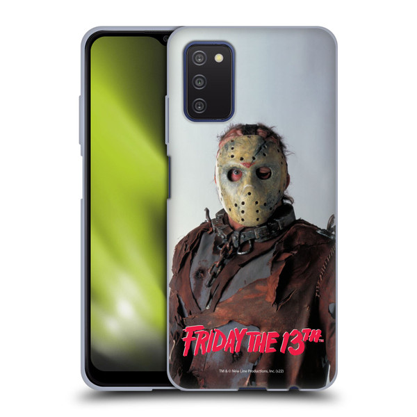 Friday the 13th: Jason X Comic Art And Logos 80th Anniversary Newspaper Soft Gel Case for Samsung Galaxy A03s (2021)
