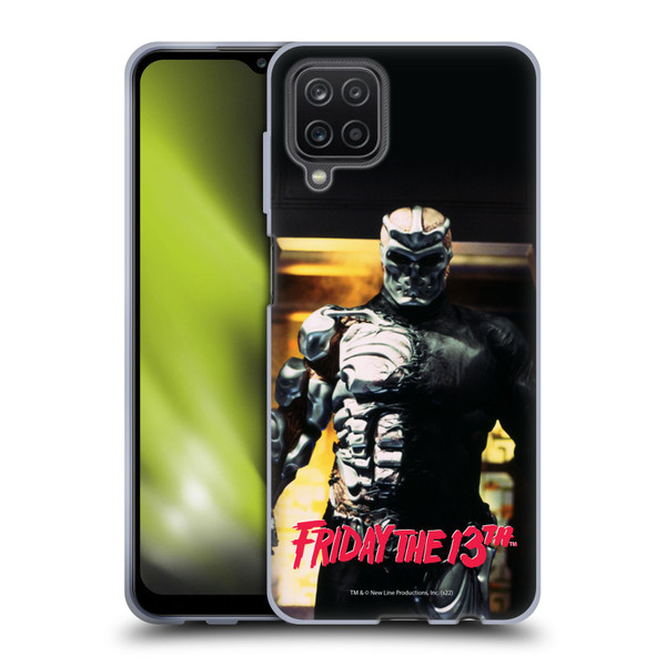 Friday the 13th: Jason X Comic Art And Logos Black And Red Soft Gel Case for Samsung Galaxy A12 (2020)