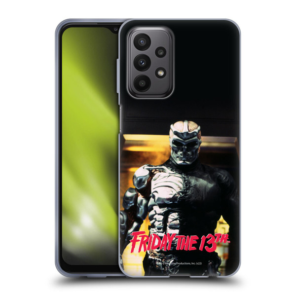 Friday the 13th: Jason X Comic Art And Logos Black And Red Soft Gel Case for Samsung Galaxy A23 / 5G (2022)