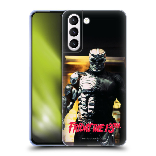 Friday the 13th: Jason X Comic Art And Logos Black And Red Soft Gel Case for Samsung Galaxy S21 5G