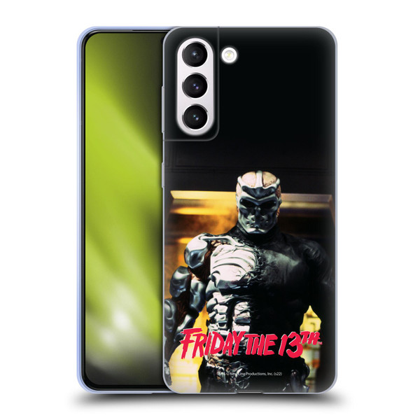 Friday the 13th: Jason X Comic Art And Logos Black And Red Soft Gel Case for Samsung Galaxy S21+ 5G