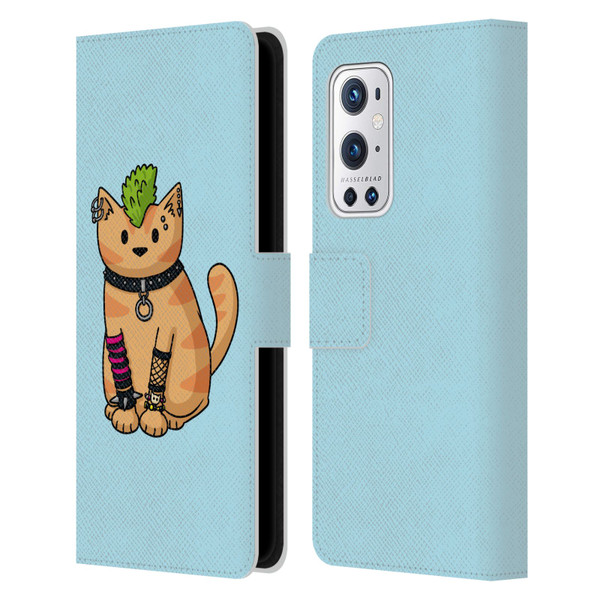 Beth Wilson Doodlecats Punk 2 Leather Book Wallet Case Cover For OnePlus 9 Pro