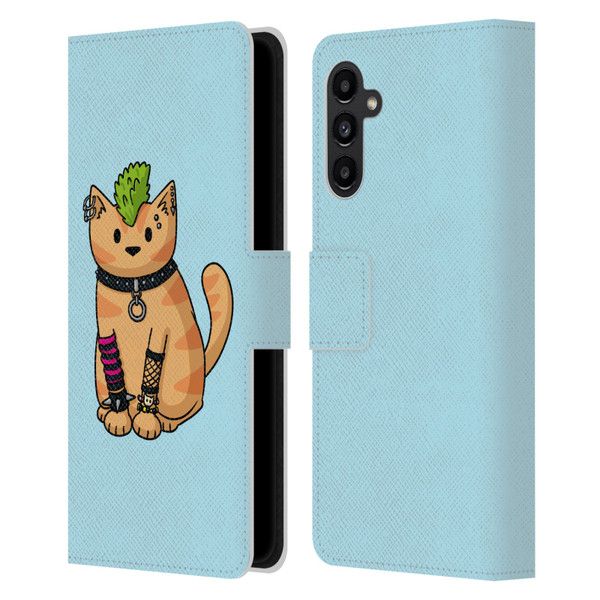 Beth Wilson Doodlecats Punk 2 Leather Book Wallet Case Cover For Samsung Galaxy A13 5G (2021)