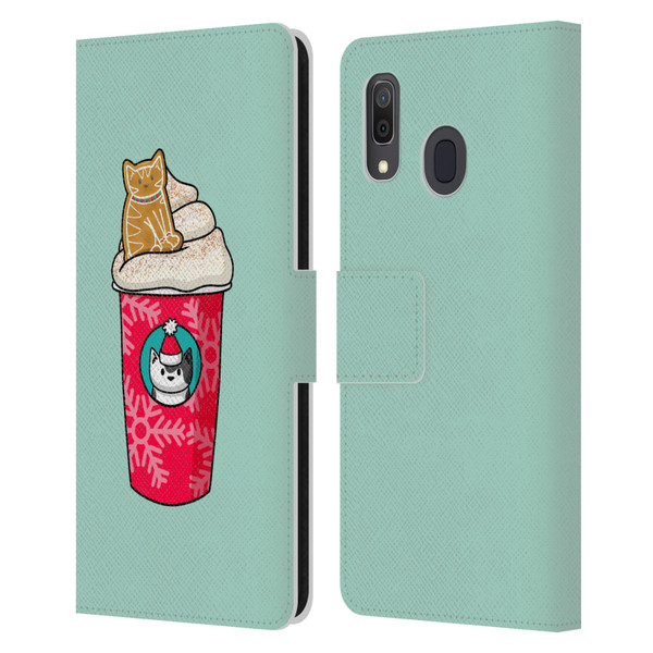 Beth Wilson Doodlecats Gingerbread Latte Leather Book Wallet Case Cover For Samsung Galaxy A33 5G (2022)