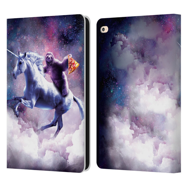 Random Galaxy Space Unicorn Ride Pizza Sloth Leather Book Wallet Case Cover For Apple iPad Air 2 (2014)