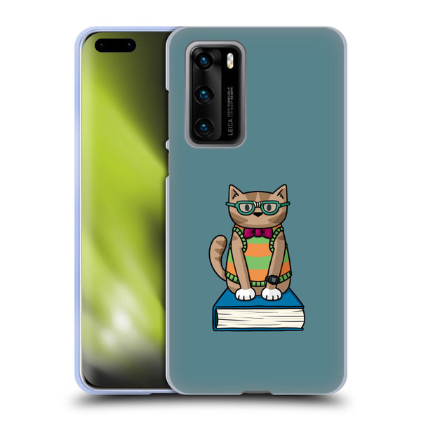 Beth Wilson Doodlecats Nerd Soft Gel Case for Huawei P40 5G
