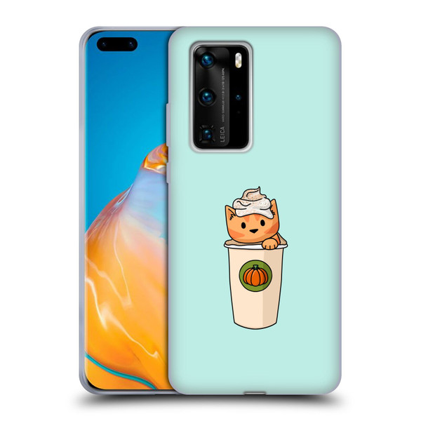 Beth Wilson Doodlecats Pumpkin Spice Latte Soft Gel Case for Huawei P40 Pro / P40 Pro Plus 5G