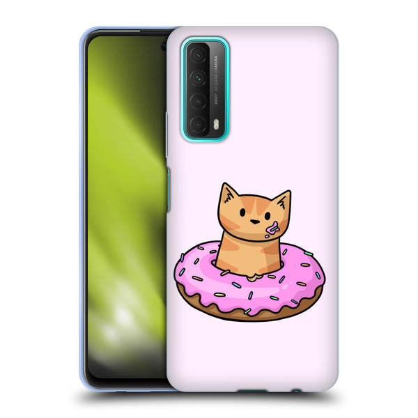 Beth Wilson Doodlecats Donut Soft Gel Case for Huawei P Smart (2021)