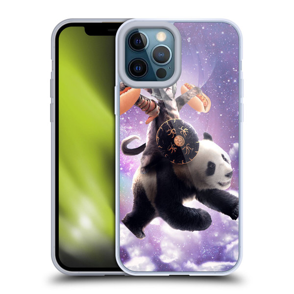 Random Galaxy Mixed Designs Warrior Cat Riding Panda Soft Gel Case for Apple iPhone 12 Pro Max