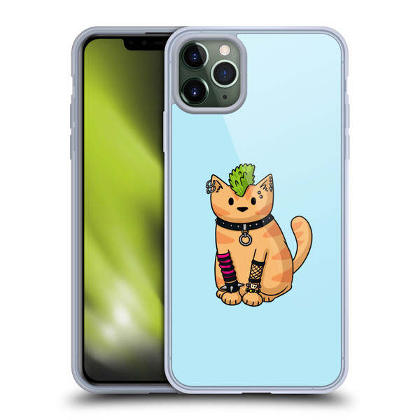 Beth Wilson Doodlecats Punk 2 Soft Gel Case for Apple iPhone 11 Pro Max