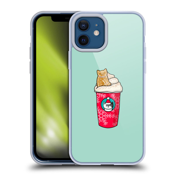 Beth Wilson Doodlecats Gingerbread Latte Soft Gel Case for Apple iPhone 12 / iPhone 12 Pro