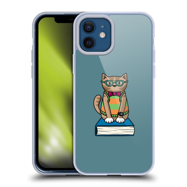 Beth Wilson Doodlecats Nerd Soft Gel Case for Apple iPhone 12 / iPhone 12 Pro