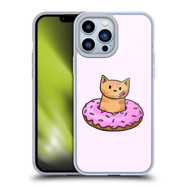 Beth Wilson Doodlecats Donut Soft Gel Case for Apple iPhone 13 Pro Max