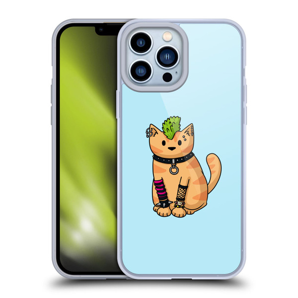 Beth Wilson Doodlecats Punk 2 Soft Gel Case for Apple iPhone 13 Pro Max