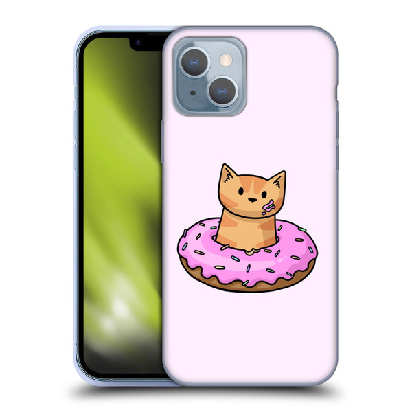 Beth Wilson Doodlecats Donut Soft Gel Case for Apple iPhone 14