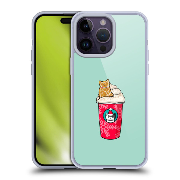 Beth Wilson Doodlecats Gingerbread Latte Soft Gel Case for Apple iPhone 14 Pro Max