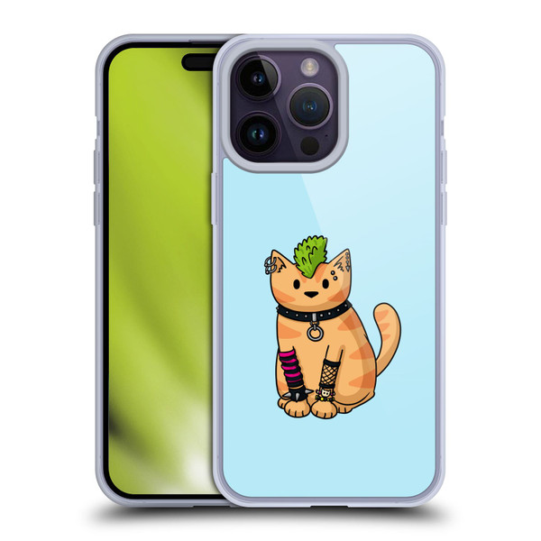 Beth Wilson Doodlecats Punk 2 Soft Gel Case for Apple iPhone 14 Pro Max
