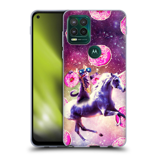 Random Galaxy Mixed Designs Thug Cat Riding Unicorn Soft Gel Case for Motorola Moto G Stylus 5G 2021