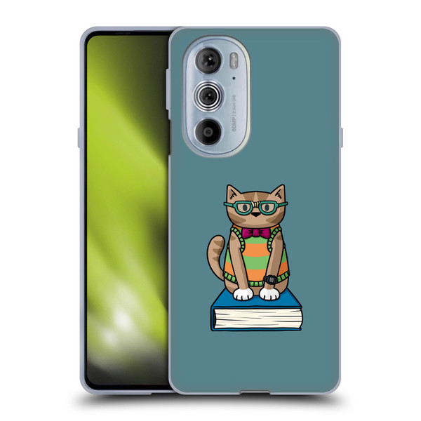 Beth Wilson Doodlecats Nerd Soft Gel Case for Motorola Edge X30