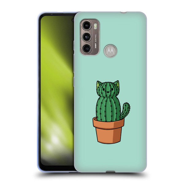 Beth Wilson Doodlecats Cactus Soft Gel Case for Motorola Moto G60 / Moto G40 Fusion