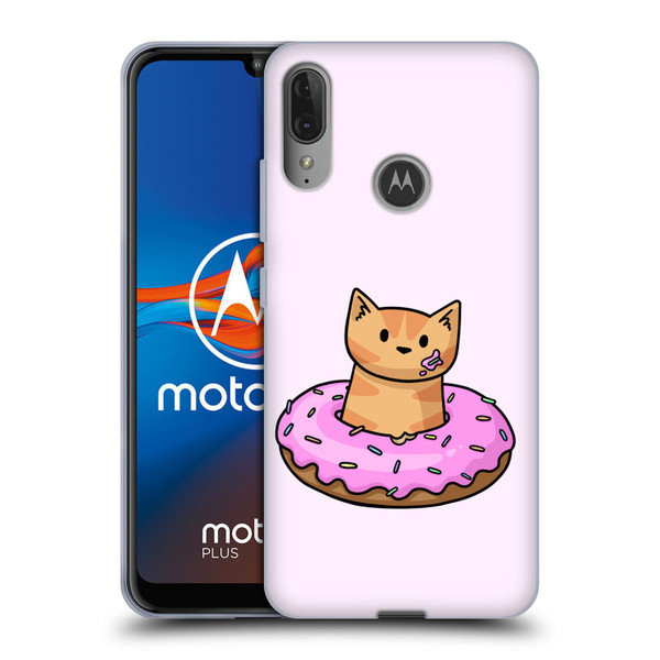 Beth Wilson Doodlecats Donut Soft Gel Case for Motorola Moto E6 Plus