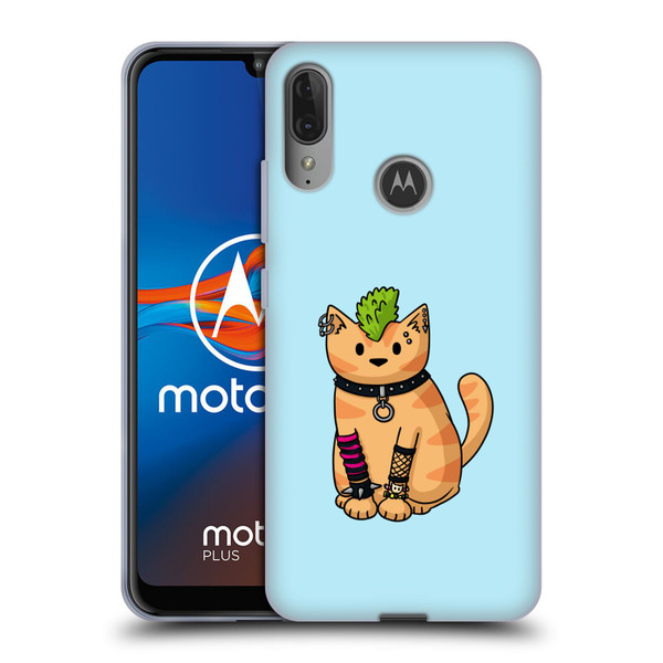 Beth Wilson Doodlecats Punk 2 Soft Gel Case for Motorola Moto E6 Plus