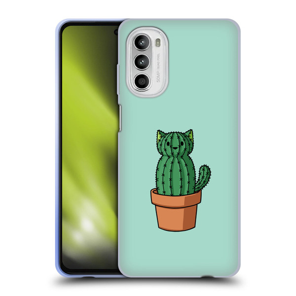 Beth Wilson Doodlecats Cactus Soft Gel Case for Motorola Moto G52