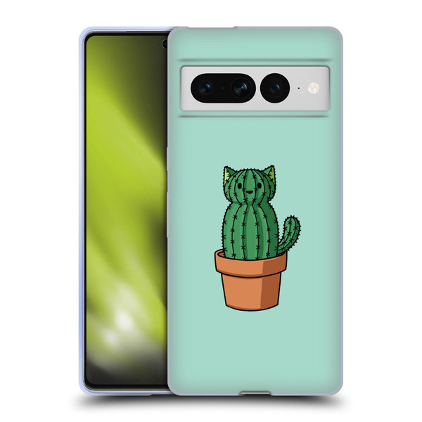 Beth Wilson Doodlecats Cactus Soft Gel Case for Google Pixel 7 Pro