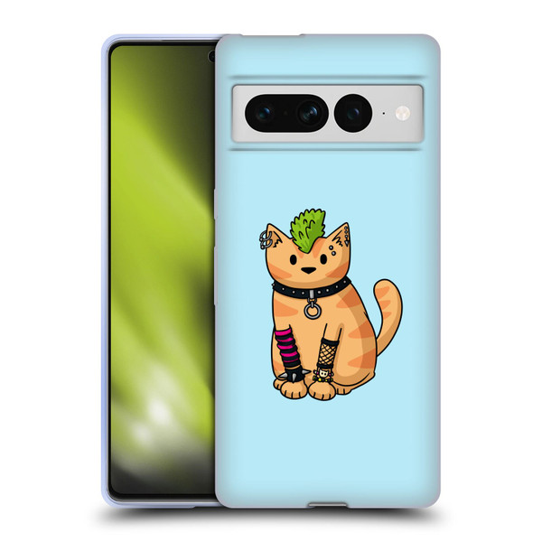 Beth Wilson Doodlecats Punk 2 Soft Gel Case for Google Pixel 7 Pro
