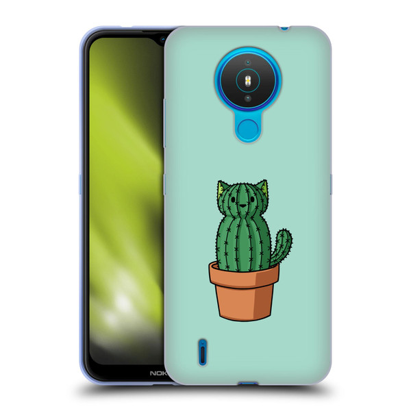 Beth Wilson Doodlecats Cactus Soft Gel Case for Nokia 1.4
