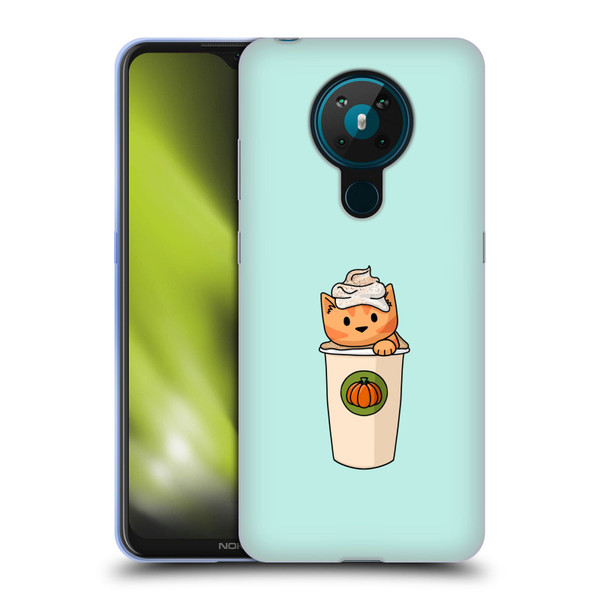 Beth Wilson Doodlecats Pumpkin Spice Latte Soft Gel Case for Nokia 5.3
