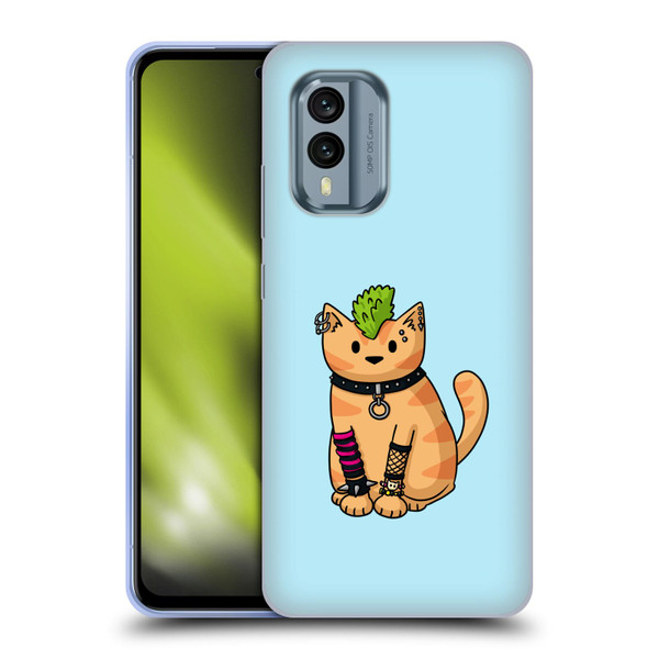 Beth Wilson Doodlecats Punk 2 Soft Gel Case for Nokia X30