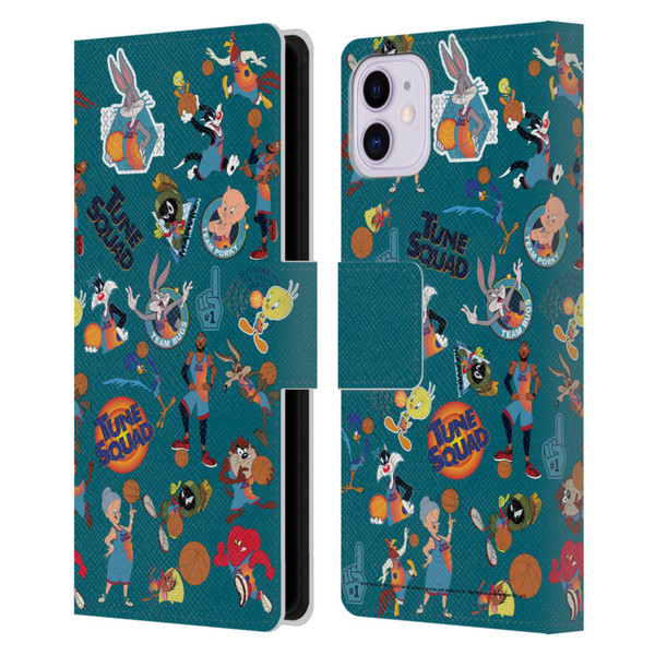 Space Jam: A New Legacy Graphics Squad Leather Book Wallet Case Cover For Apple iPhone 11