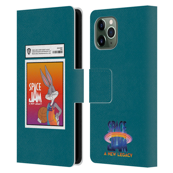 Space Jam: A New Legacy Graphics Bugs Bunny Card Leather Book Wallet Case Cover For Apple iPhone 11 Pro