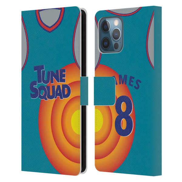 Space Jam: A New Legacy Graphics Jersey Leather Book Wallet Case Cover For Apple iPhone 12 Pro Max