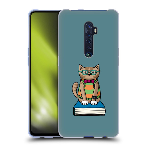 Beth Wilson Doodlecats Nerd Soft Gel Case for OPPO Reno 2