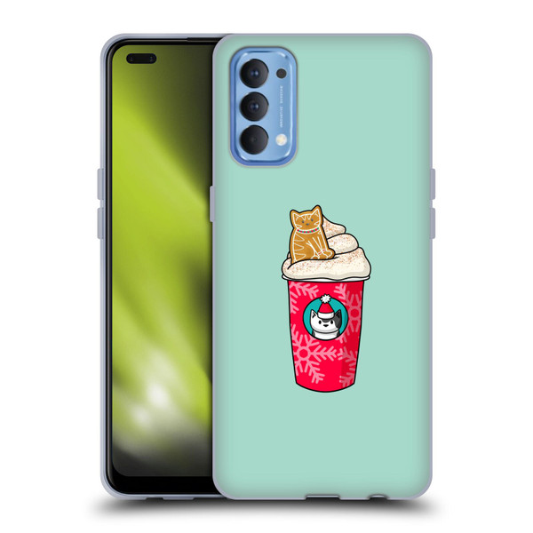 Beth Wilson Doodlecats Gingerbread Latte Soft Gel Case for OPPO Reno 4 5G