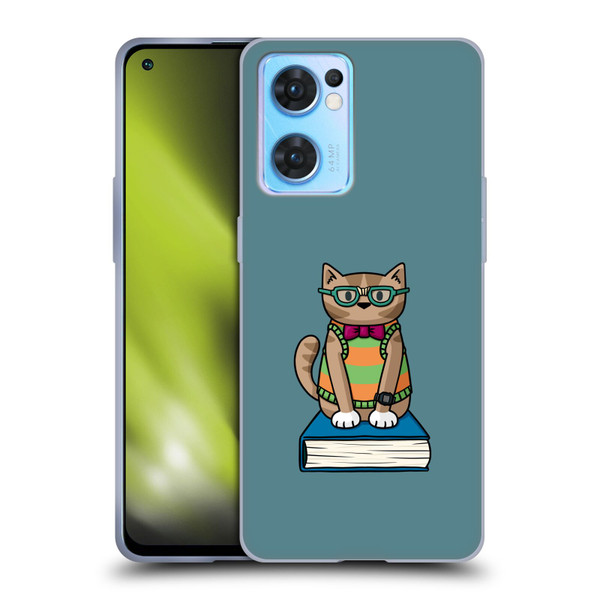 Beth Wilson Doodlecats Nerd Soft Gel Case for OPPO Reno7 5G / Find X5 Lite